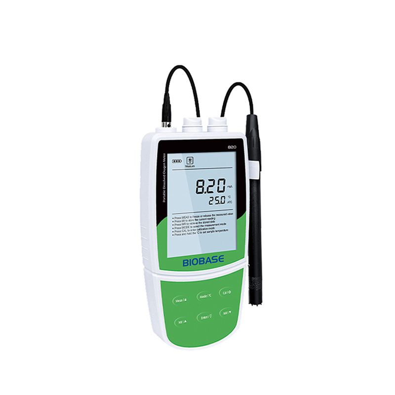 Medidor de oxígeno disuelto portátil BIOBASE PH-820 / PH-821 — 2