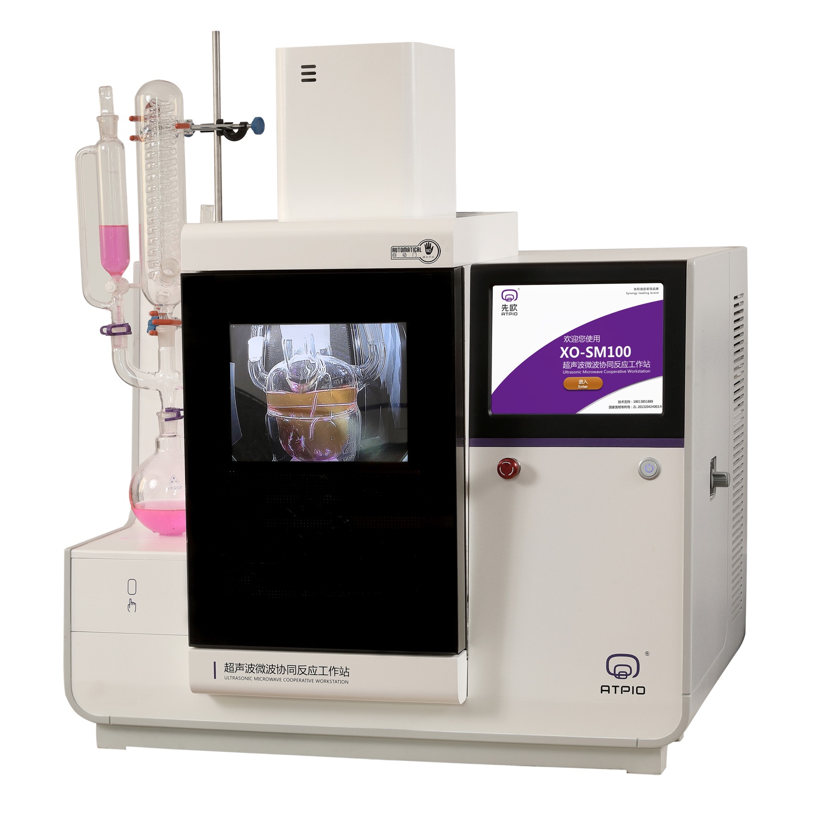 Estação de reação ultrassons–micro-ondas ATPIO XO-SM100