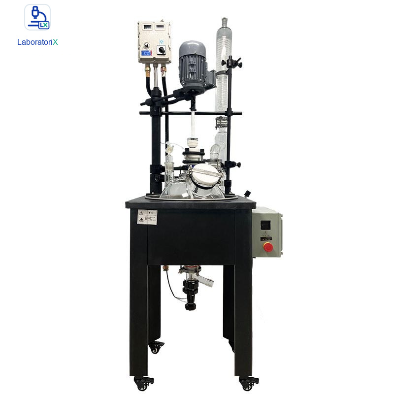 Reator esférico de vidro YMSGR-20EX com manta de aquecimento